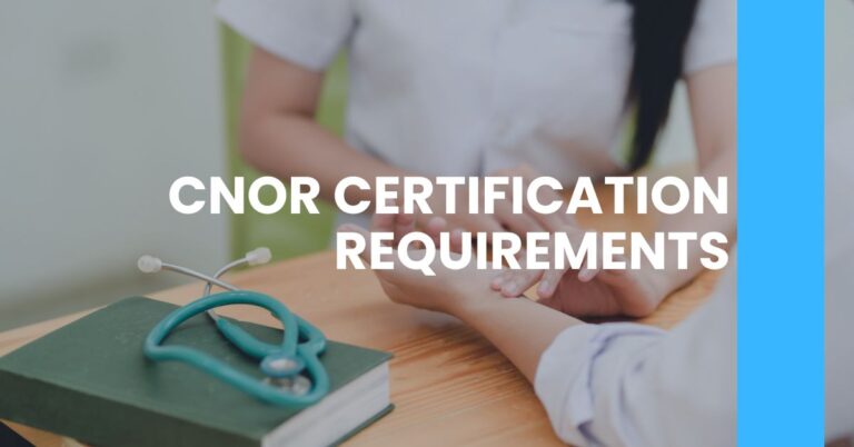 CNOR Certification Requirements